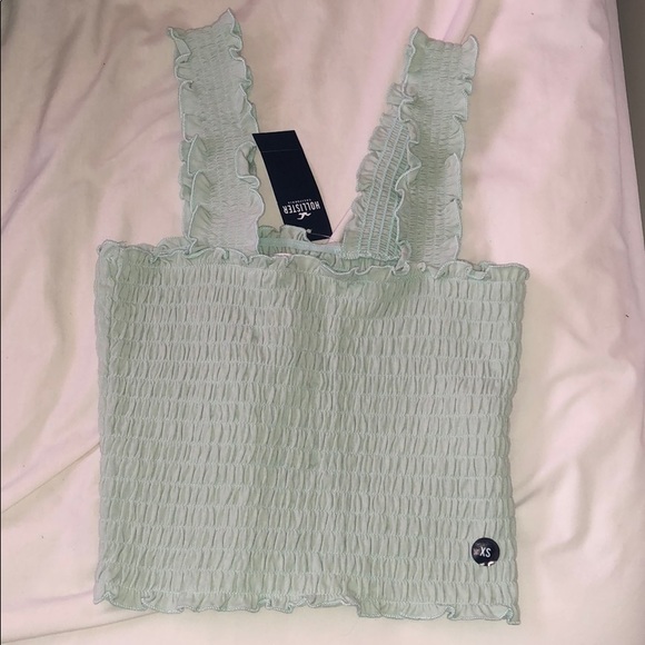 Hollister Tops - Hollister smocked square-neck crop top